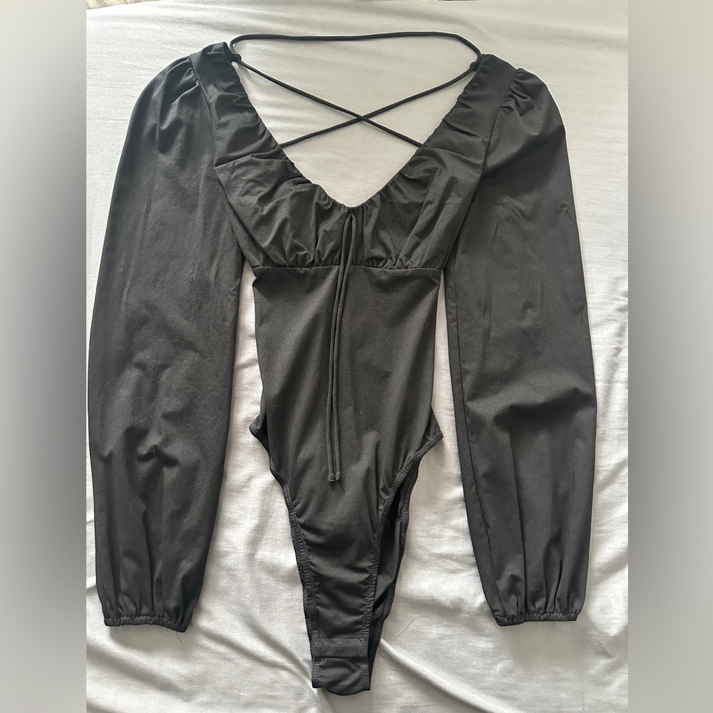 Black Long Sleeve Bodysuit